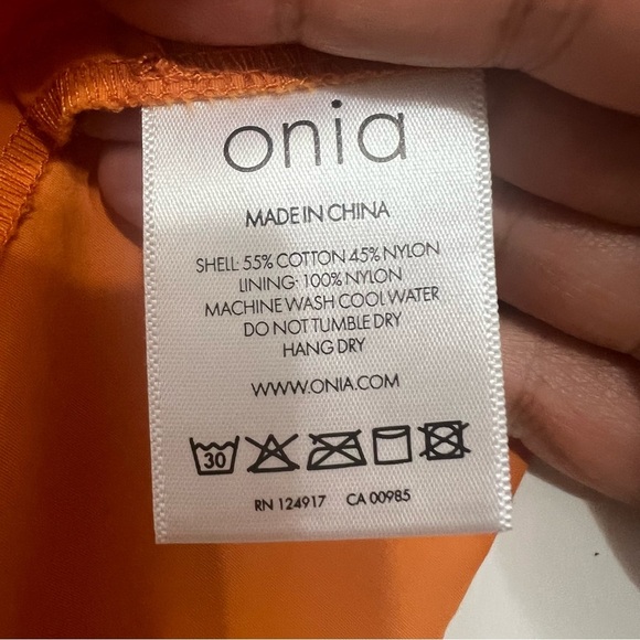 Onia Men’s 34 Orange Lightweight Quick Dry Resort Board Shorts Swim Trunks - Picture 7 of 7